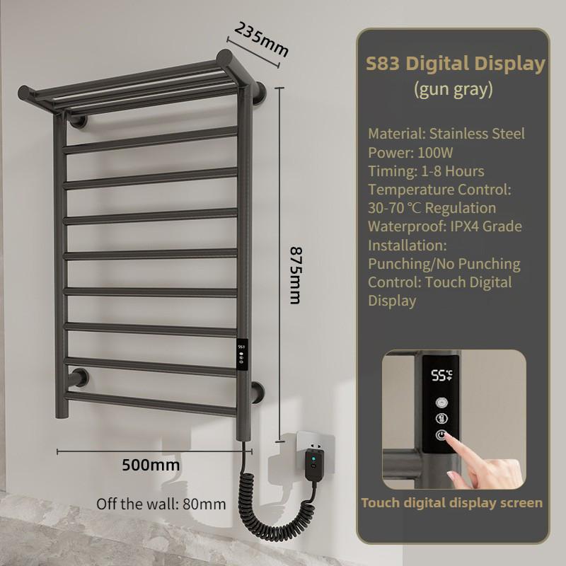 Drying Sterilization Towel Holder Household Hotel Intelligent Electric Towel Rack Bathroom Constant Temperature
