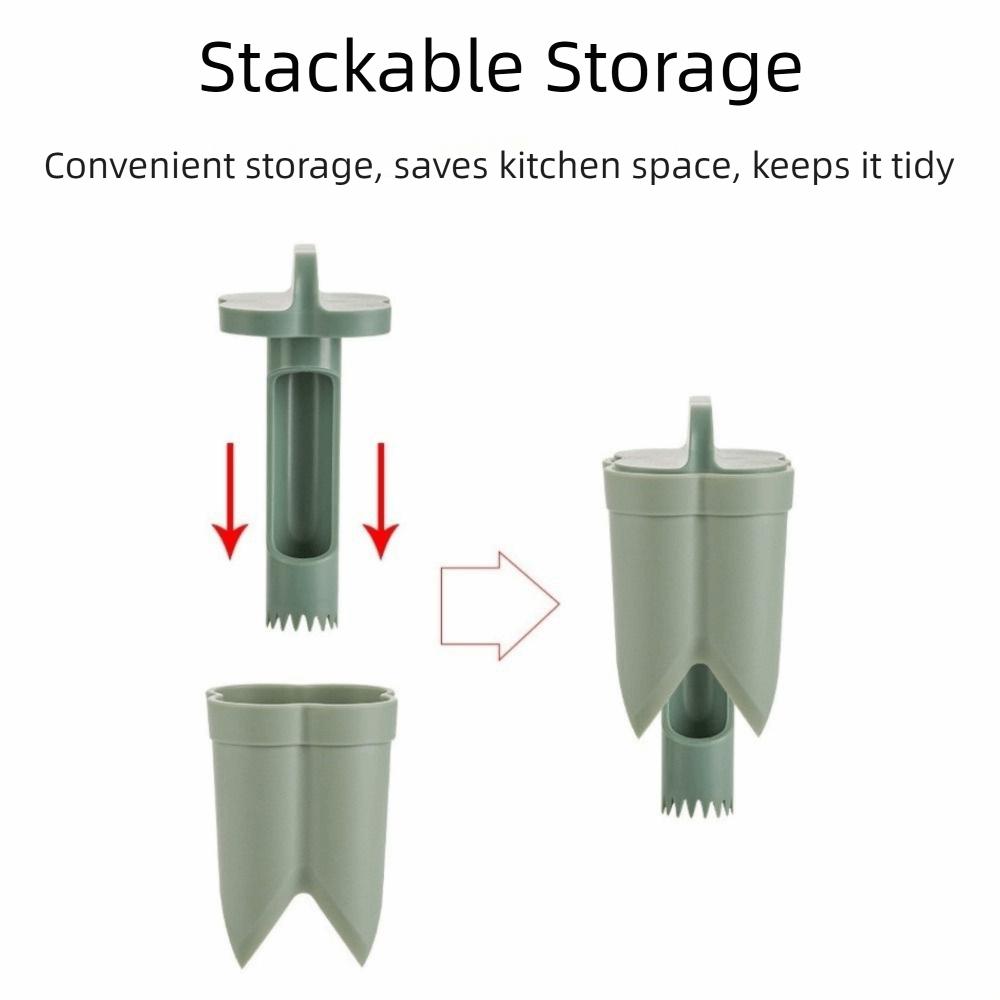 Twist 2-in-1 Fruit Pepper Corer Plastic Vegetable Coring Tool Pepper Core Remover Kitchen Utensil