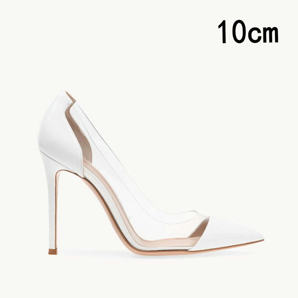 Fashion Pvc Pointed-Toe High Heels For Women 2025 New Style Slender Heels Elegant And Versatile French Autumn Single Shoes For Socialite