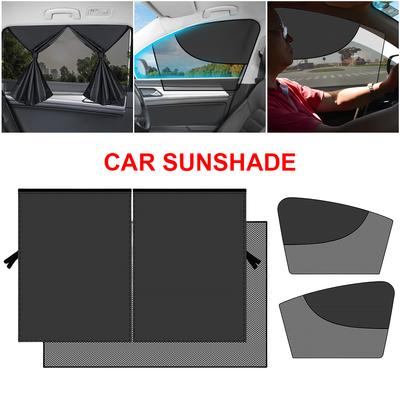 Doppelschichtiger Auto-Sonnenschutz Seitenfenstervorhang UV-Schutz Netzvorhänge Zubehör Auto Magnetischer Front-Heckscheibenvorhang