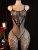 Sexy Adult Open Crotch Body Stocking Erotic Lingerie One Piece Bodysuit Porn Sleeveless Underwear Women Crotchless Bodystockings