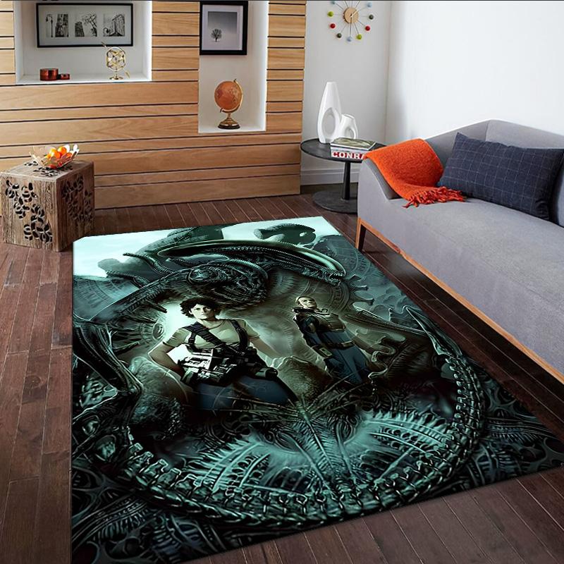 Alien Artwork  Carpet, Kitchen Rugs, Yoga Mat, Non-Slip Mats, Rug for Bathroom, Living Room bedroom, Camping Rugs Christmas Gift