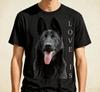 NEUES Schwarzes Schäferhund Shirt Schäferhund Mama Papa Liebe Schwarzes T-Shirt