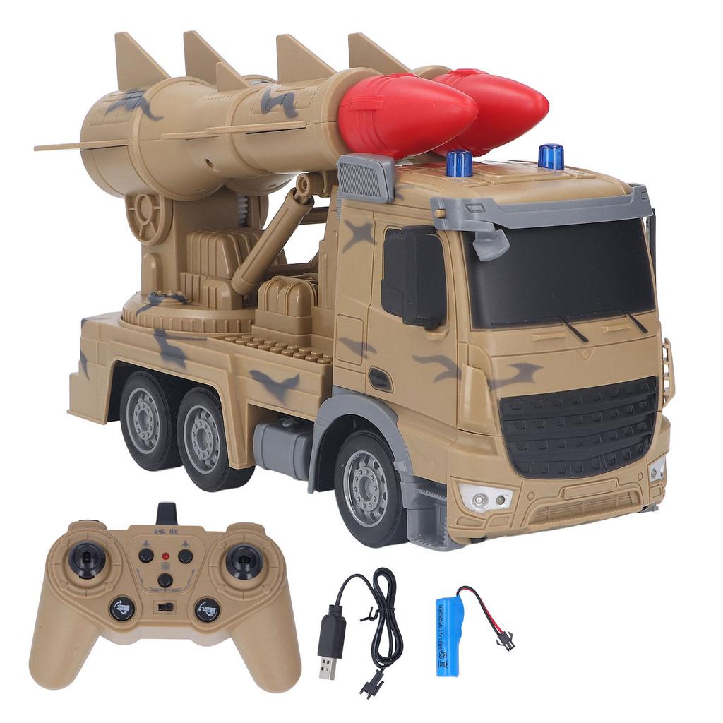 Armored Vehicle Car Stimulation Pull Back Light Music Electronic Dual Armored Model Truck for