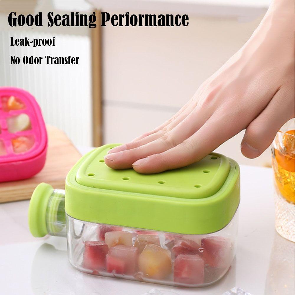 Praktisk Vatteninjektion Isbricka Form Livsmedelskvalitet Silikon Trycktyp 2i1 Iskub Sugrörskoppar 500ml Iskubsflaska Utomhus