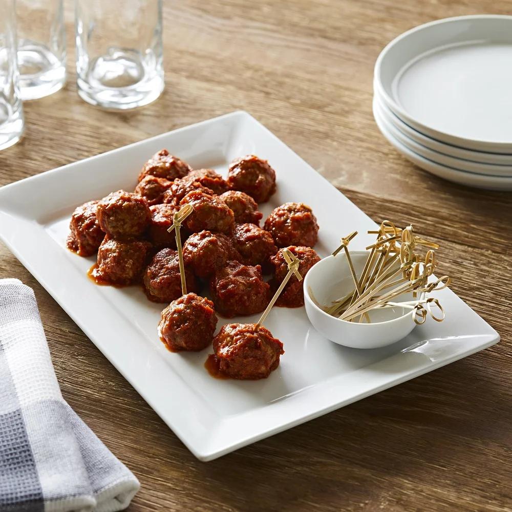 Porcelain Serving Platter Dishwasher Safe Microwave Oven Safe Rectangular Platter Entertaining Everyday Use Holiday Dishes