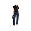 Emporio Armani SS25 Logo Print Crew Neck Short Sleeve T-Shirt Women tops Black EW001169-AF10003-UC001