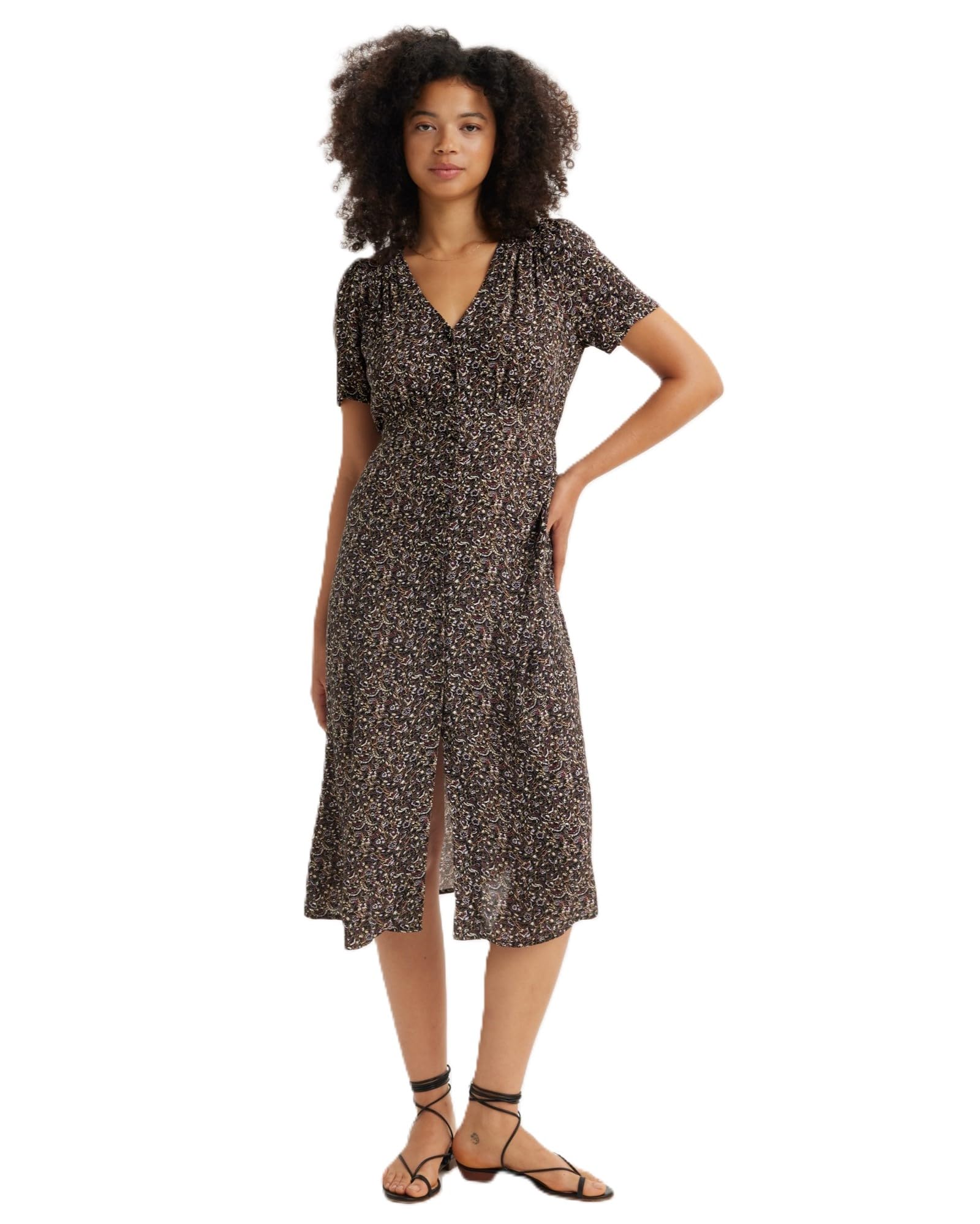 

Levi s SARINA Миди-платье с коротким рукавом Женское A8653-0002 US XS