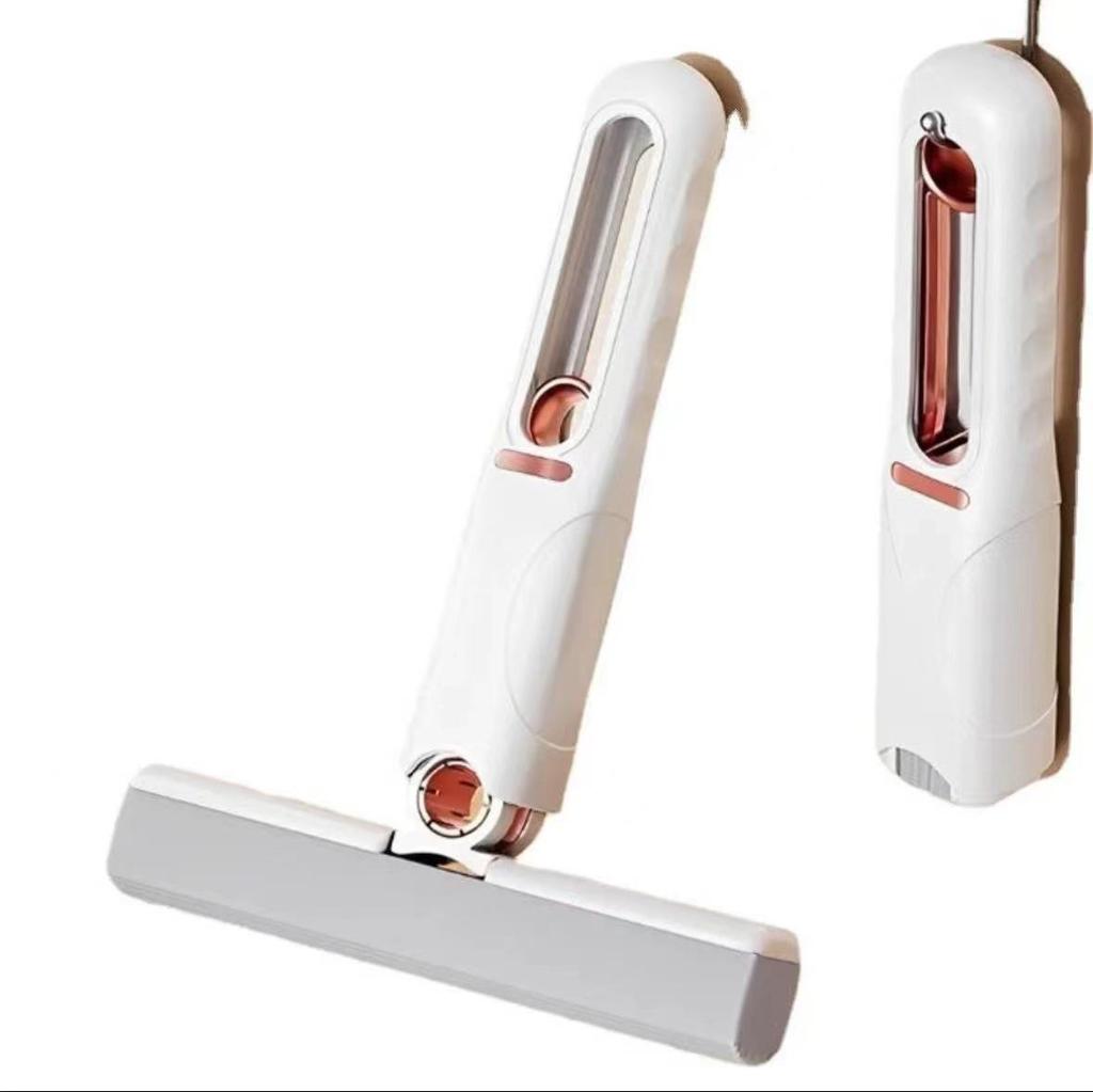 Compact Hands-Free Multi-Purpose Sponge Mop for Absorbent Cleaning: Perfect for Desktops, Kitchens, Bathrooms, and Glass.