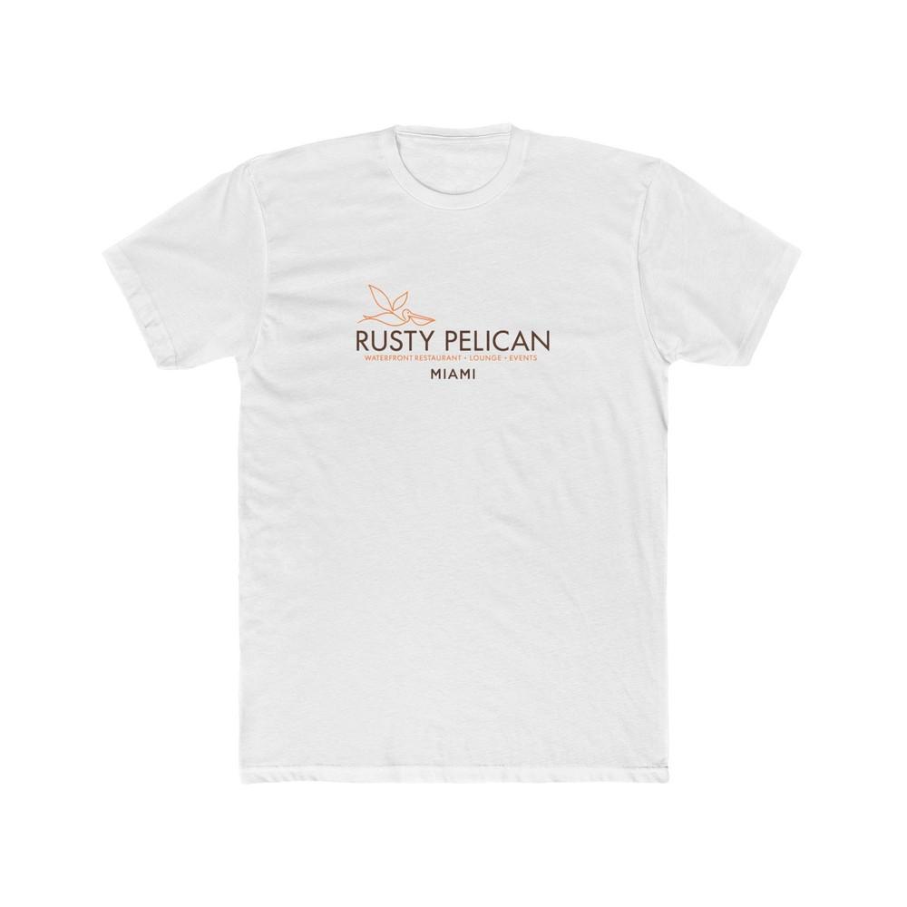 Rusty Pelican Miami Seafood Restaurant Men#039;s Cotton Crew Tee Seafood Shrimp Unisex T-Shirt XL