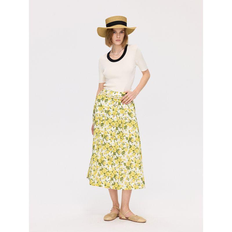 

Blacknini Yinwaf/ Thin 1oo% Mulberry Silk Italian Fabric Stoll Machine Weaving Knit t-shirt White L