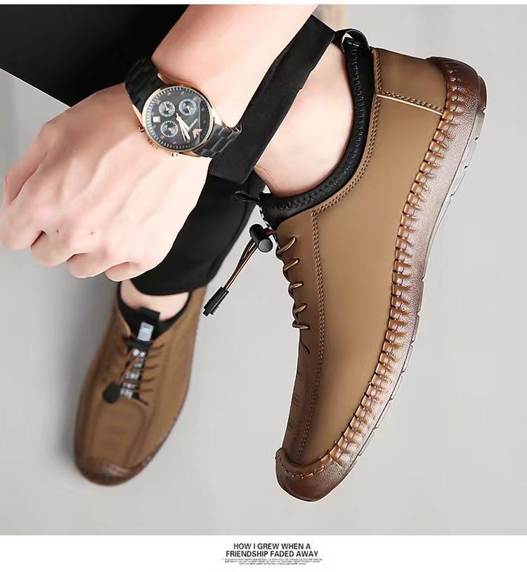 Men's Soft-Soled Breathable Casual Korean Fashion Driving Shoes