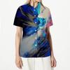 Women's Casual Button Down Shirt Short Sleeve Lightweight Summer Beach Cover Up Printed Textured Blouse for Outdoor Wear