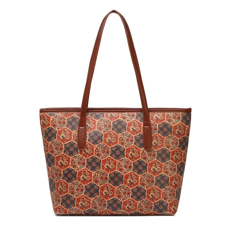 

Модная экзотическая сумка-тоут с принтом 2025, большая, ручная, женская сумка, контрастная цветная сумка на плечо