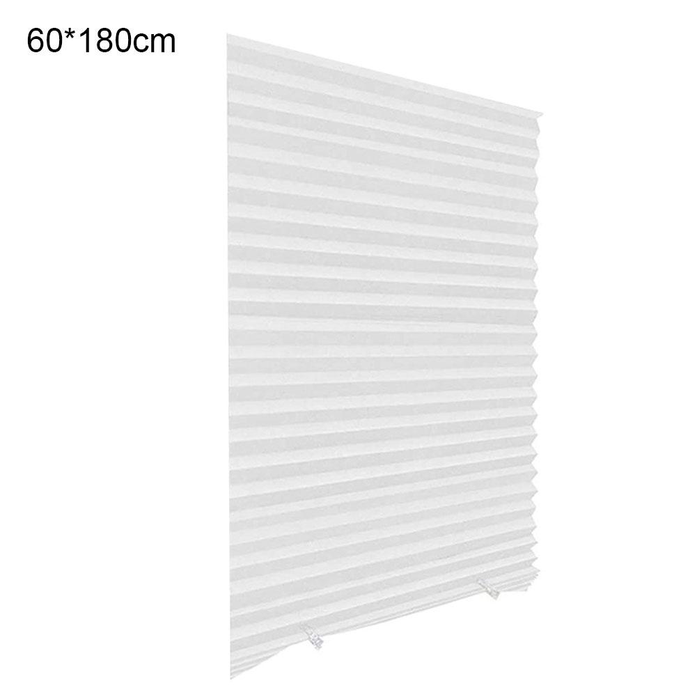 1pc Blackout Blinds With 2pcs Clips Sun Protection & Privacy Easy Install Blackout Blinds Pleated Roller Blinds Household Decor