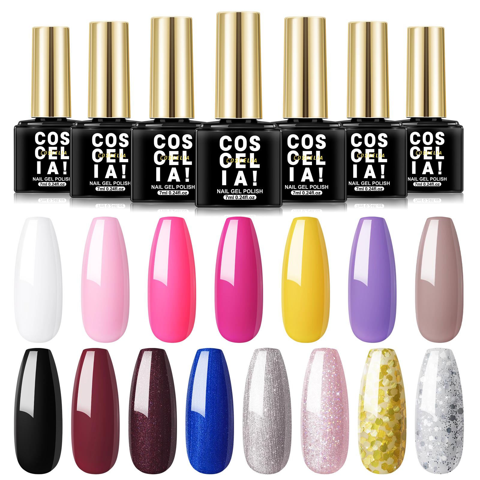 

COSCELIA 7 мл гель-лак для ногтей нуждается в лампе для отверждения ногтей гель для дизайна ногтей маникюрный набор