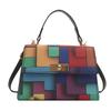 Trendy Color-block Fashion Chain Crossbody Purse For Women In Stylish Black Green Yellow And Rose Pink