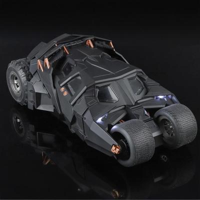 1:18 Batmobile Tumbler Off Road Vehicle Alloy Metal Diecast Model Car Sound And Light Spray Trendy Ornament Birthday Present Boy