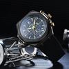 Luxury Men's Watch Chronograph Date Silicone Strap Male Clock Waterproof Luminous Quartz Fashion Sports Watches For Men