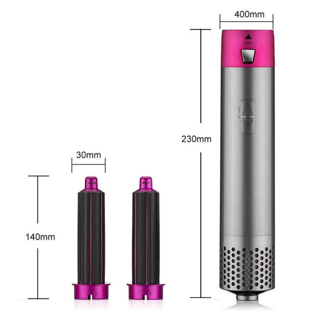 Five-In-One Hot Air Comb Automatic Curling Stick Curly Straight Dual-Purpose Hair Styling Comb Electric Hair Dryer