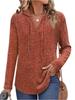 2025 Autumn/Winter Women's Plus Size V-Neck Hooded Ribbed Long Sleeve Loose T-Shirt