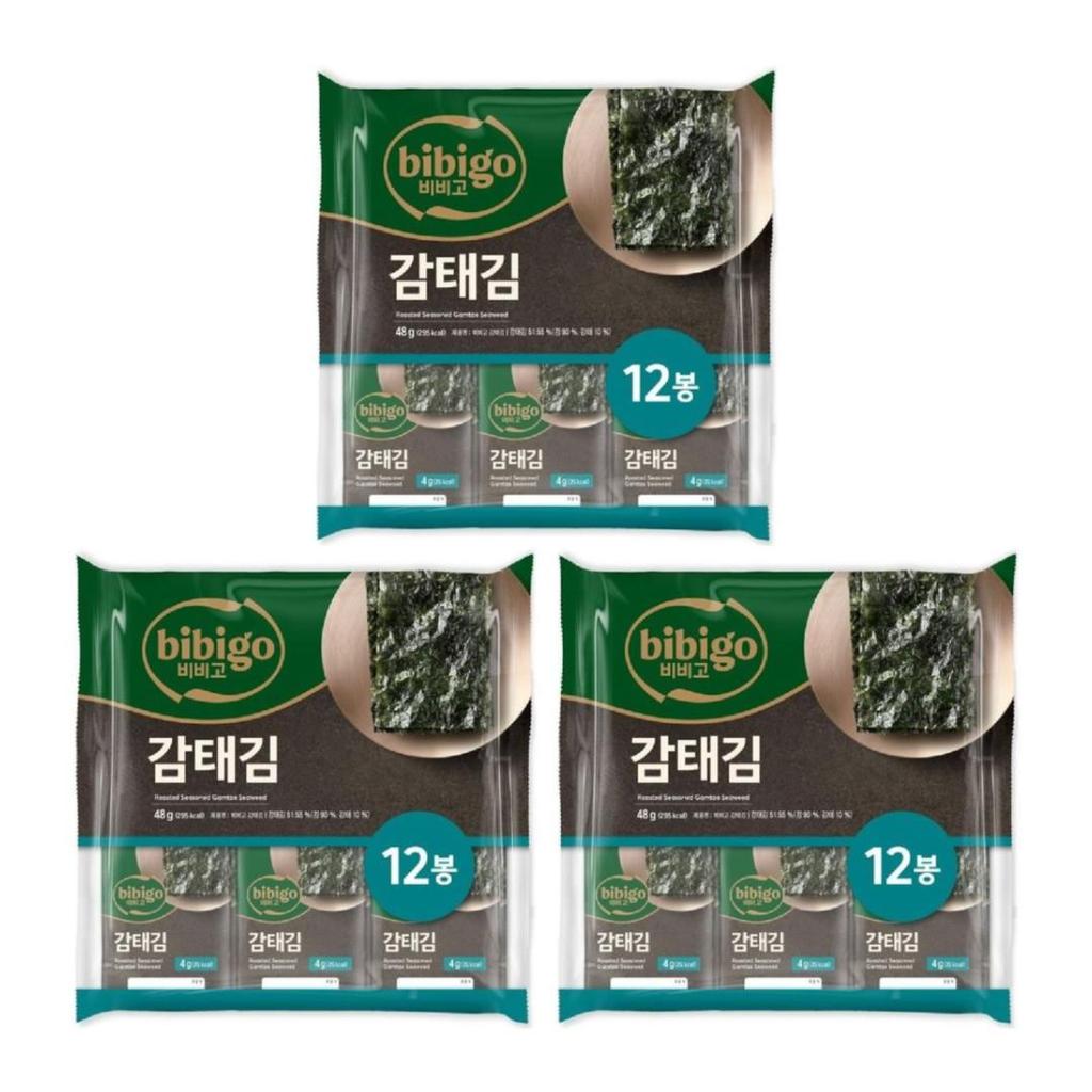 bibigo Gamtae'li Baharatlı Nori 48g (4g x 12 Paket)  (3 Seçenek)