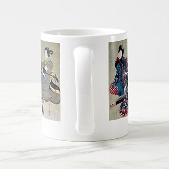 Katsushika Photo mug with Oi's "Sankyoku Gassozu" mug (Ukiyo-e series) (A caption)