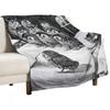 Pesadelo de Gato Louis Wain Coruja Pássaro Manta de Lançar Bonita Xadrez Bonita Decorativos Mantas de Praia