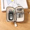 PU Leather Multifunctional Fashionable Simple Women's Key Bag Portable Anti-theft Zipper Home Key Bag