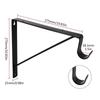 Heavy Duty Closet Shelf Brackets Set Iron Closet Storage Shelf Brackets Set Wall Mounted Organizes Supports for House