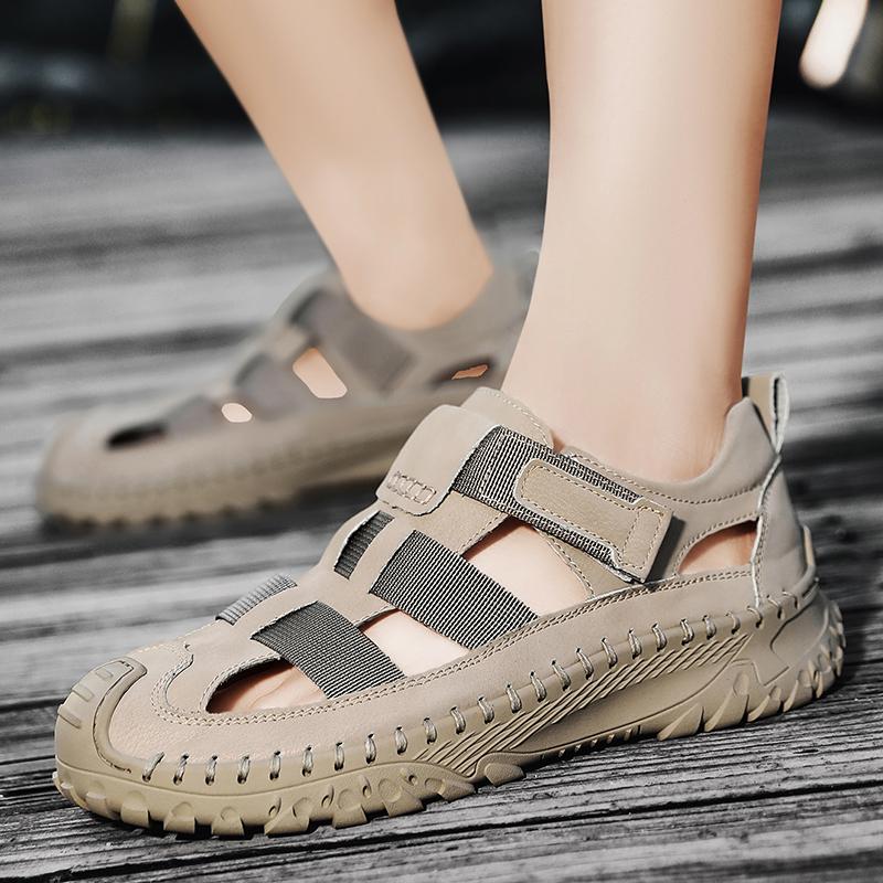 Summer Men's Sandals High Quality Breathable Casual Men Shoes Non-Slip Outdoor Beach Sandals Hiking Climbing Waterproof Sneakers