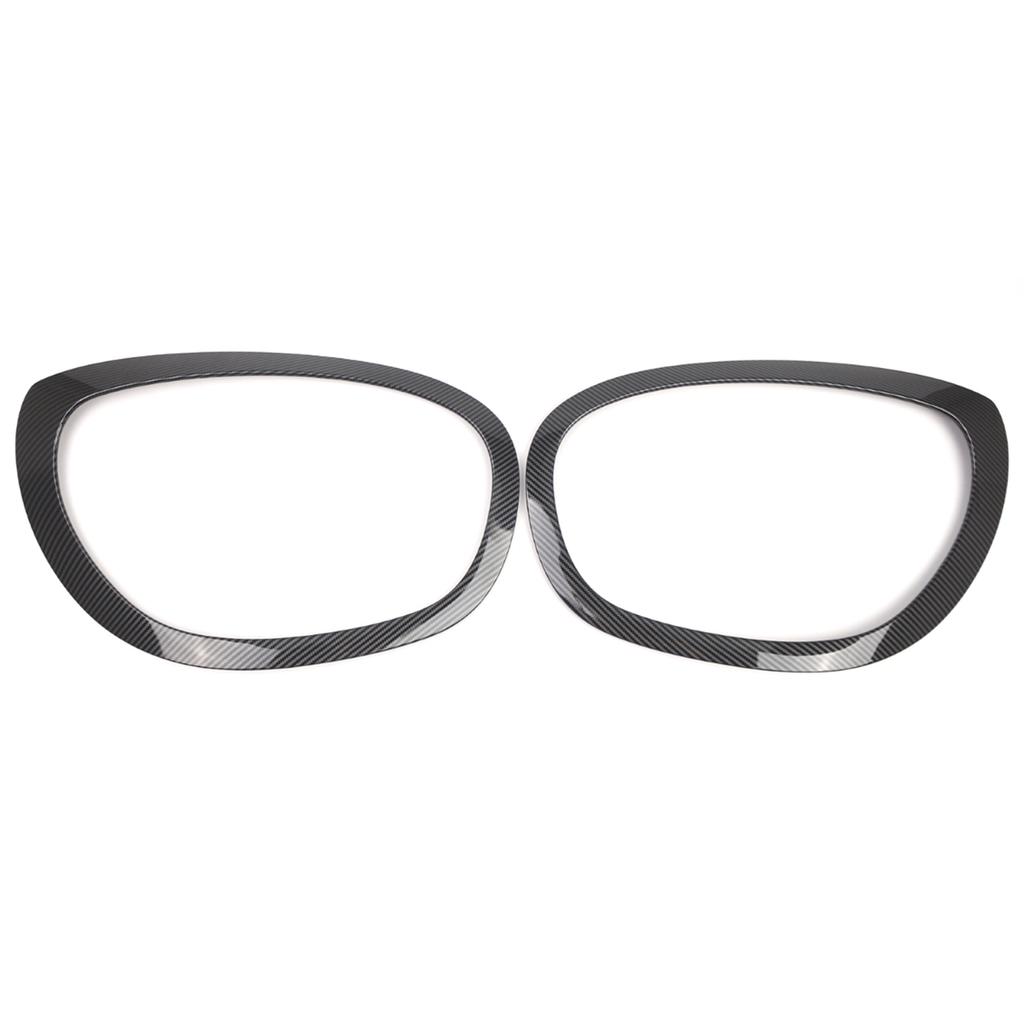 Headlight Trim, 2PC Left and Right Headlight Frame Bezel Surround Cover Replacement for BMW Mini F60 F61 2017 2023,