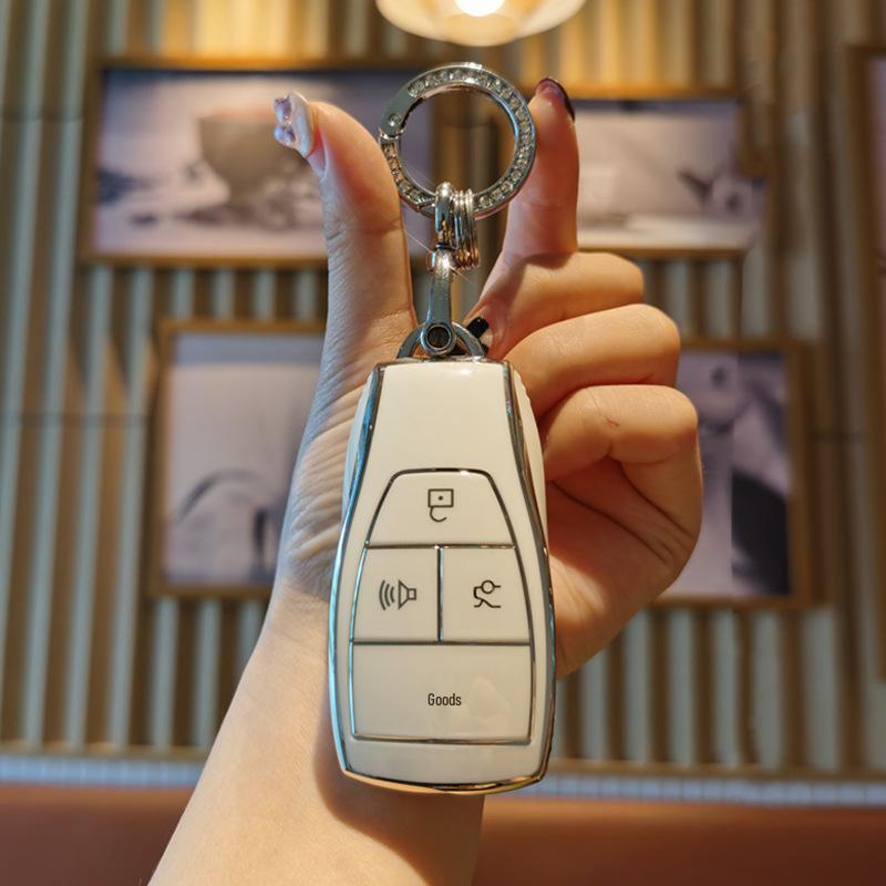 Beijing X7 Key Case for Women: Compatible with BJ40, BJ80, Rubik's Cube, BAIC EU5Plus, Zhidao U7, EU7