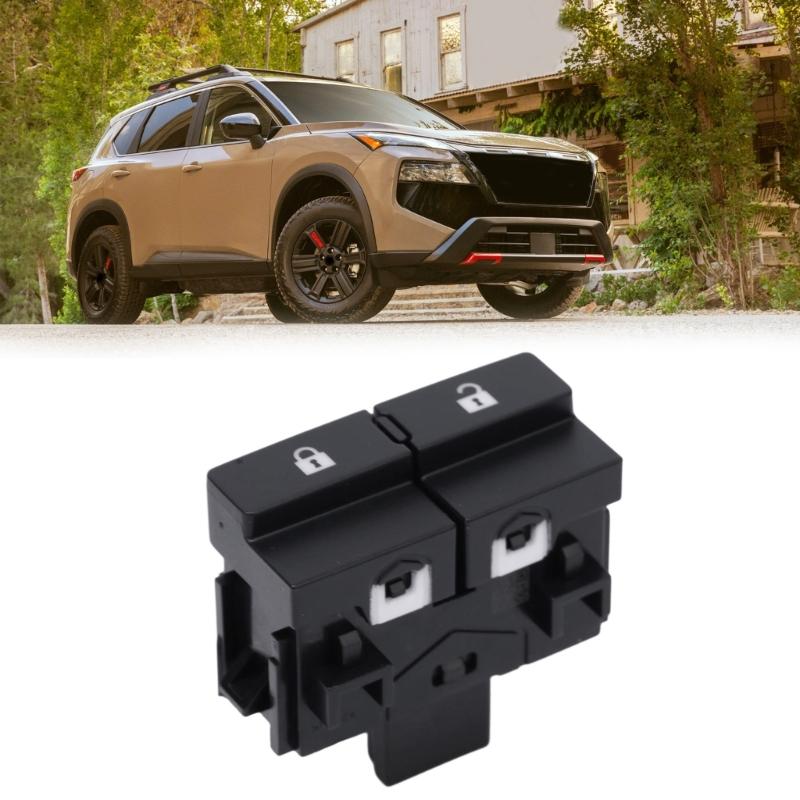 12V Automotive Door Lock Control Switches with Built-In Electrical Connection Housing, Separate Lock and Release Buttons, 25401-JG45A Plus JG73A,