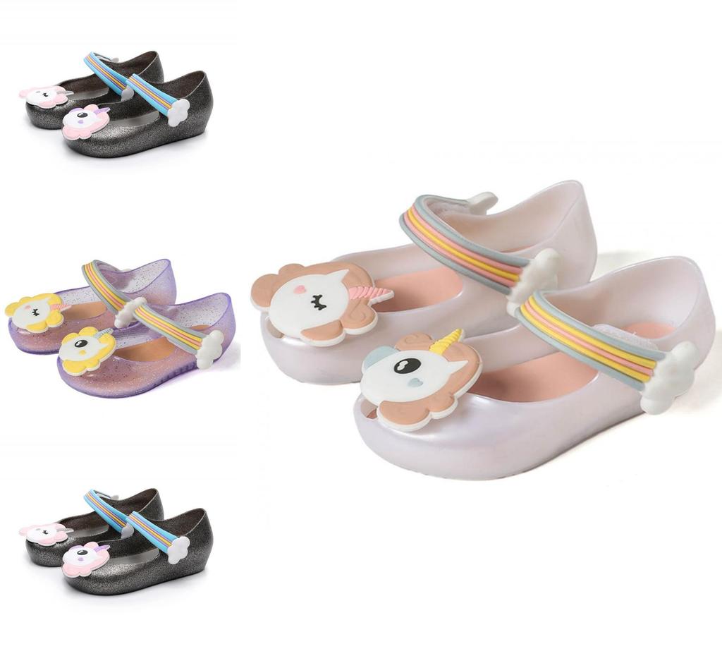 Durable And Comfortable Sandales Pluie Fille For Kids With Colorful Unicorn Theme