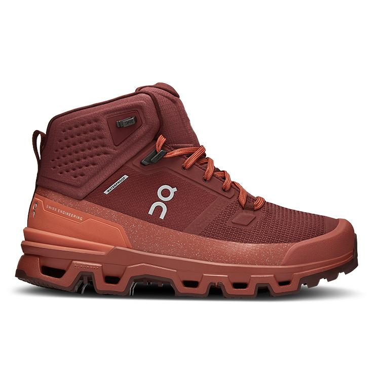On Waterproof Cushioning Waterproof High Top Outdoor Shoes Women's Russet 63.98066
