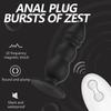 10 Speeds Wireless Remote Anal Dildo Male Prostate Massager Strong Sucker Unisex G-spot Stimulator Anus Penis Vibrator Sex Toys