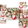 Adorable Plush Christmas Decoration Rudolf Doll With Antlers Perfect For Holiday Cheer