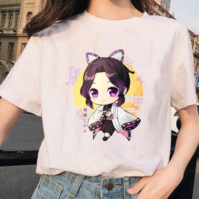 New Anime Print T Shirt Women Men Short Sleeve Tops Tees Summer Fashion Cute Kochou Shinobu Loose Casual T-shirt