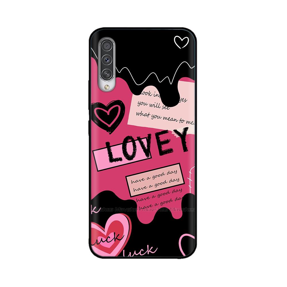 For Samsung Galaxy A50 Case Printed Cartoon Soft TPU Case Silicone Shockproof Back Cover For Samsung A50 A 50 Funny Phone Cases