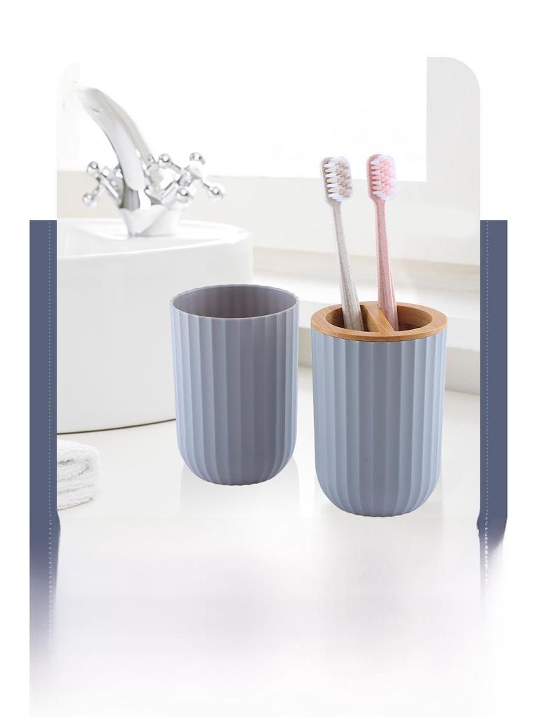 Five-Piece Bathroom Set with Gargle Cup and Toiletries Tray