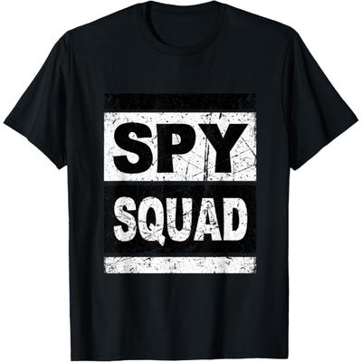 Retro Spionligan T-shirt Hemlig Agent T-shirt Inspektör Spion T-shirt(1)