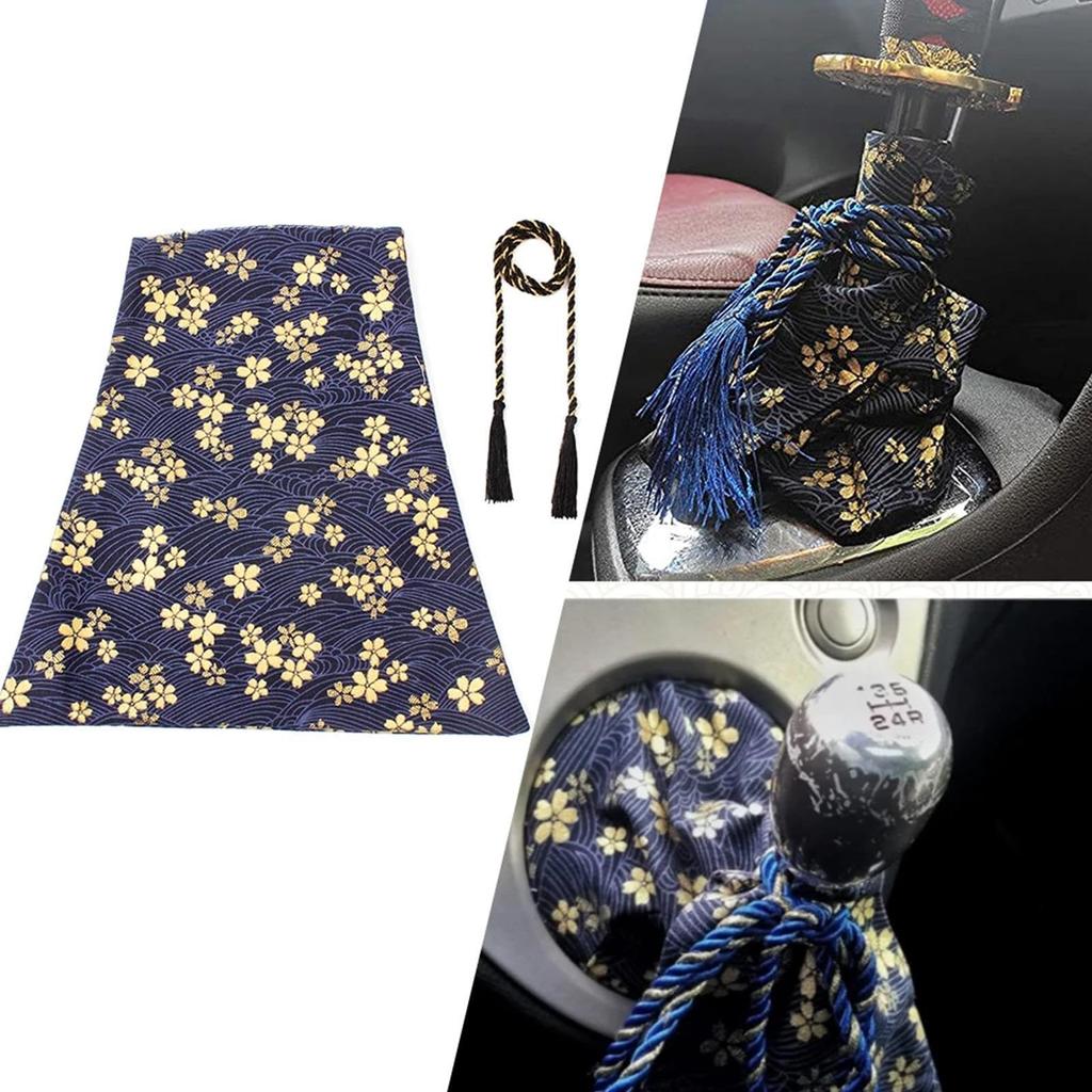Shift Knob Cover Japanese,Gear Shifter Knob Boot Cover, Shift Knob Boot Dust Cover Sleeve,
