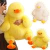 Non-Toxic 40/70/95Cm Cartoon Long Hair Plush Yellow White Duck Doll Stuffed Cute Animal Plushie For Children Birthday Present