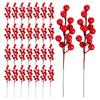 1PCS Christmas Red Berries Ornament Artificial Foam Berry Flower Branches DIY Wreath Xmas Tree Wedding Party Home Decoration
