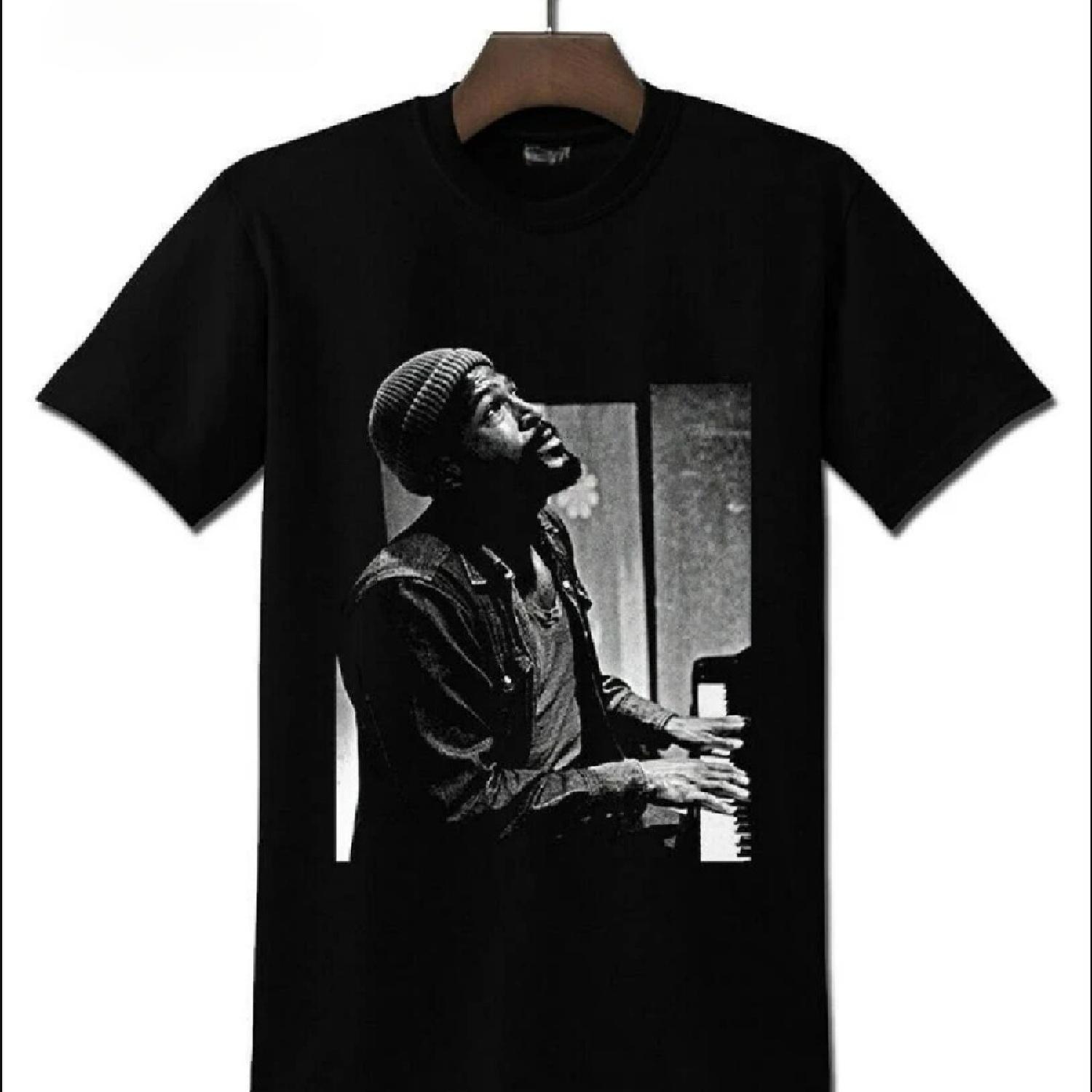

Marvin Gaye Black T-Shirt Tee Shirt Custom Aldult Teen Unisex Digital Printing Fashion Funny oversized graphic t shirts XXXXXL чёрный
