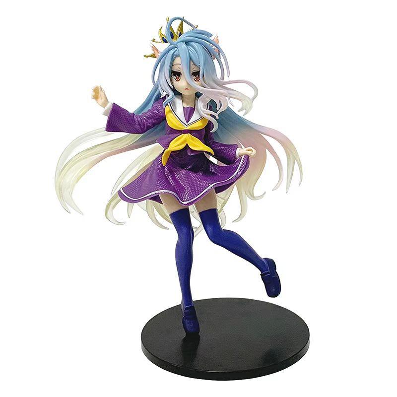 18CM NGNL No Game No Life Anime White "Figure Anime PVC Anime Action Figures Model Collection Ornament Anime Model Toy Gift