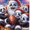 2025 Panda Adventskalender med 24 Panda-pynt Barnas Juleferie Nedtellingskalender Juletrepynt