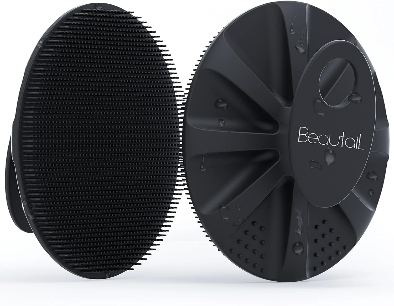 

BEAUTAIL Силиконовый скраб для тела, щетка для душа, ванны, мытья, нежный отшелушивающий скраб, очищающая мочалка для женщин, мужчин, детей, чувствительной кожи, легко ухаживать