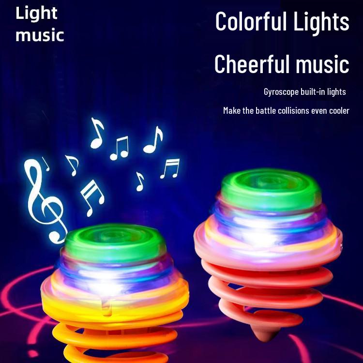 Children's Rotating Light & Sound Toy: Educational Outdoor Music Gyro with Colorful Lights for Boys and Girls Ages 2-3